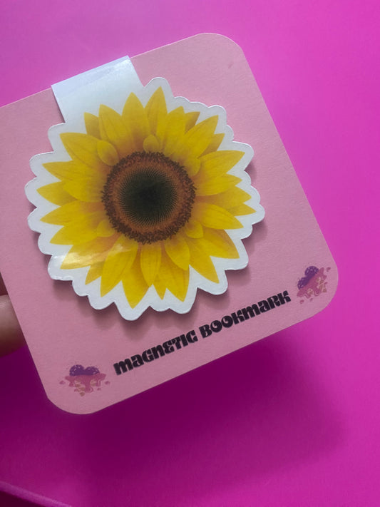 Sunflower Magnetic Bookmark